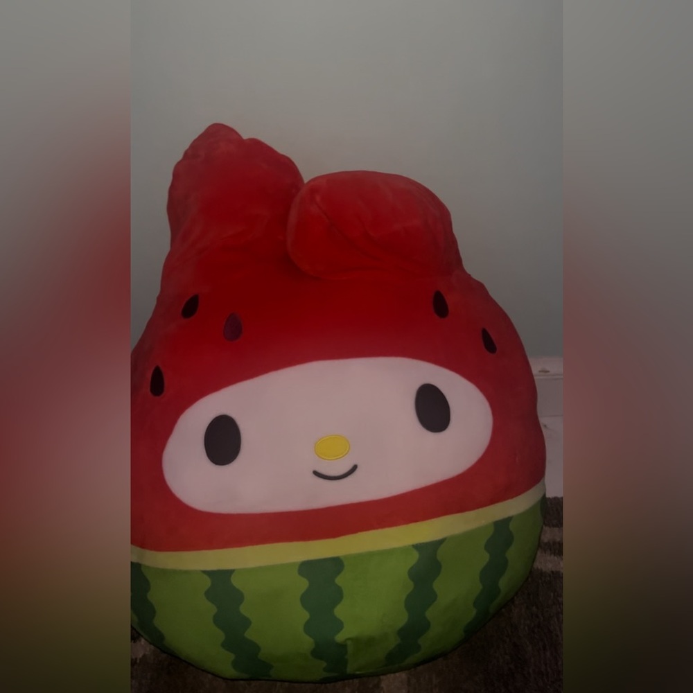 Giant watermelon squishmallow
